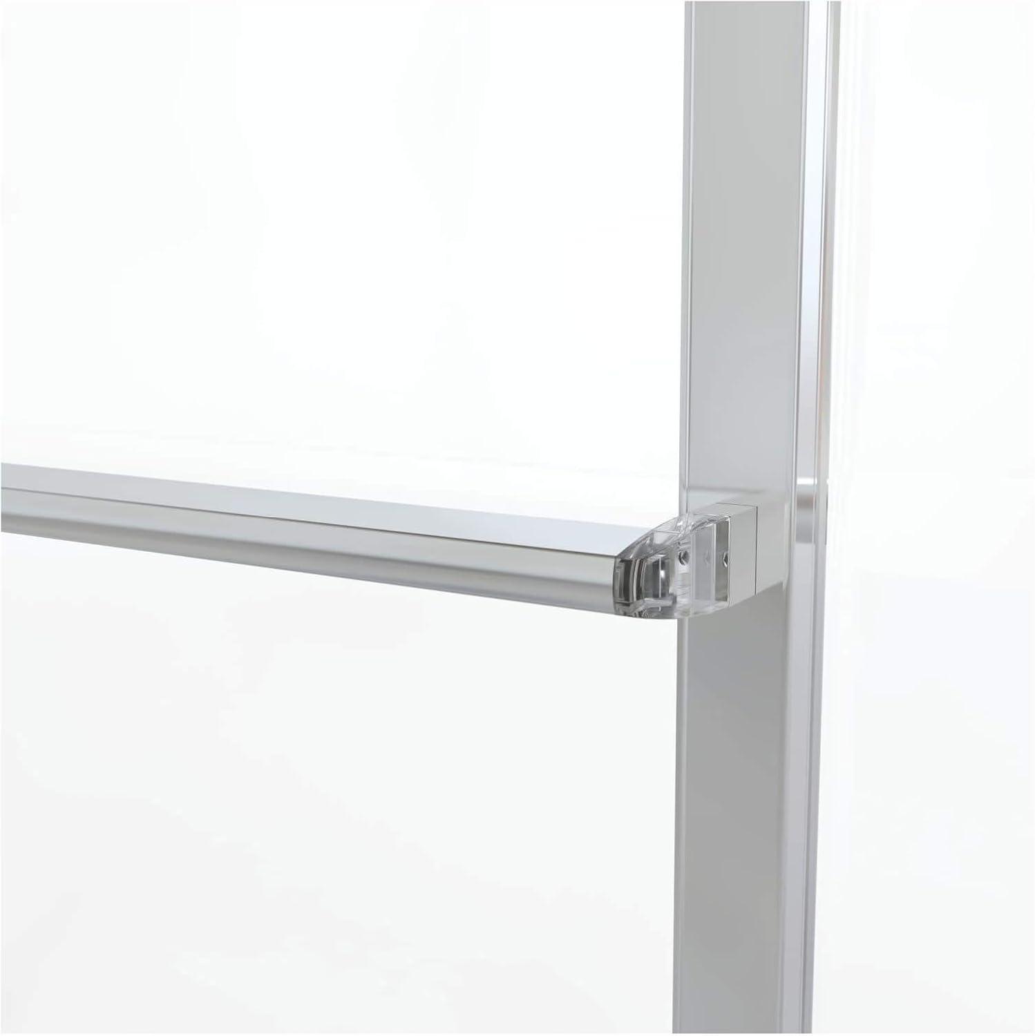 Basco Deluxe 71.5" High x 59" Wide Bypass Framed Shower Door with Clear Glass