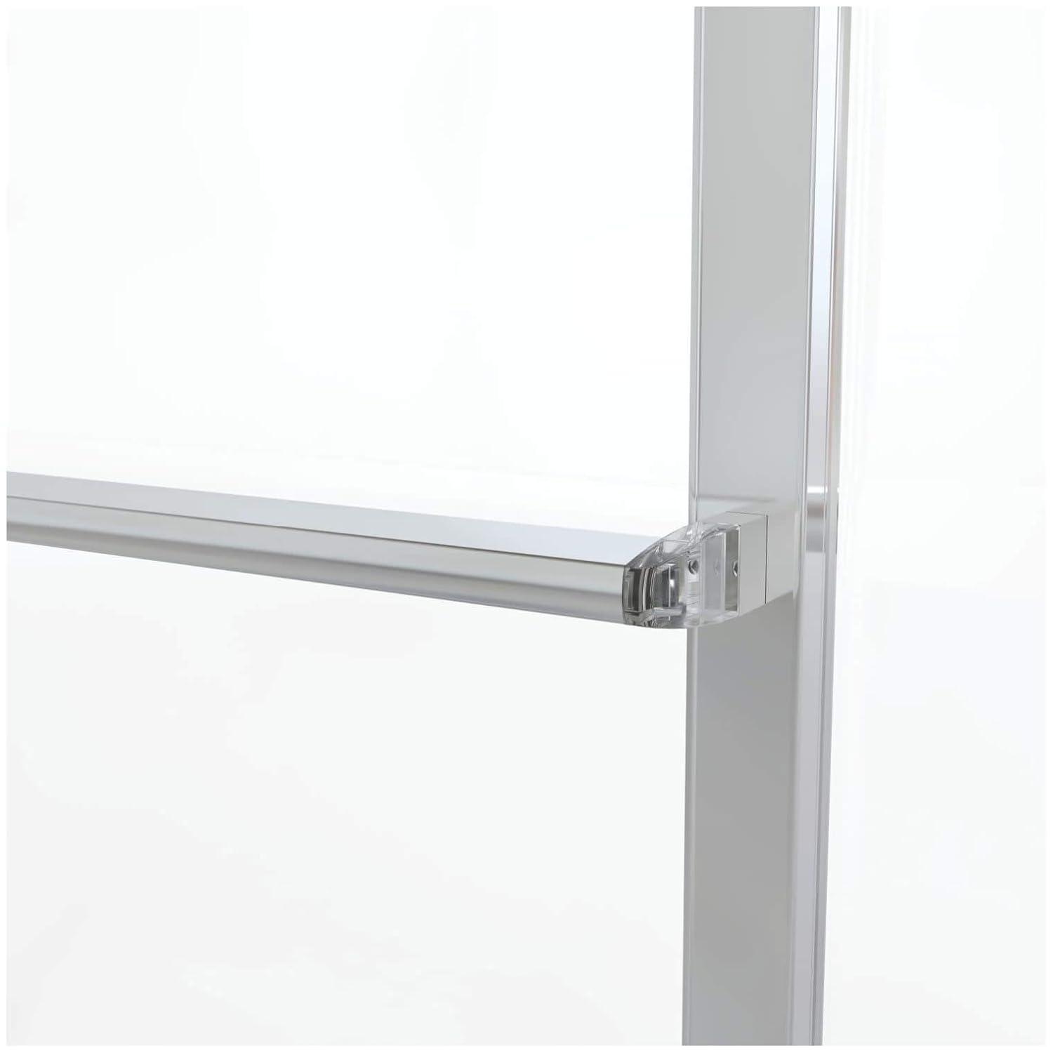 Basco Deluxe 71.5" High x 59" Wide Bypass Framed Shower Door with Clear Glass