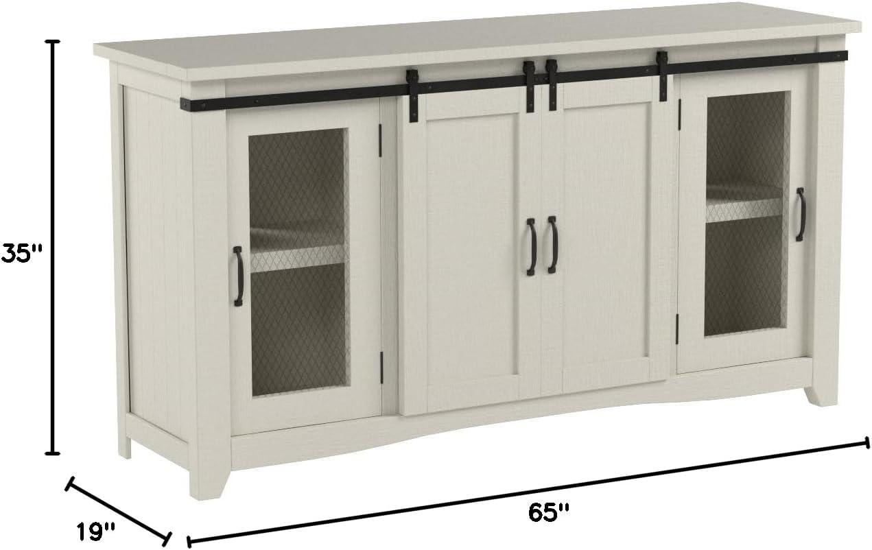Chesapeake Solid Wood TV Stand Natural Brown Finish - Martin Svensson Home