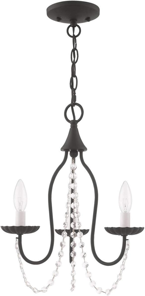 Livex Lighting Alessia 3 - Light Chandelier in  Black