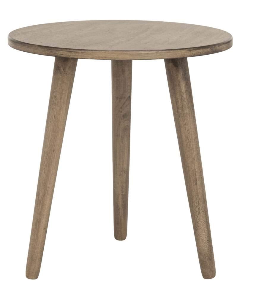 Orion Round Accent Table - ACC5700B - Light Brown - Safavieh