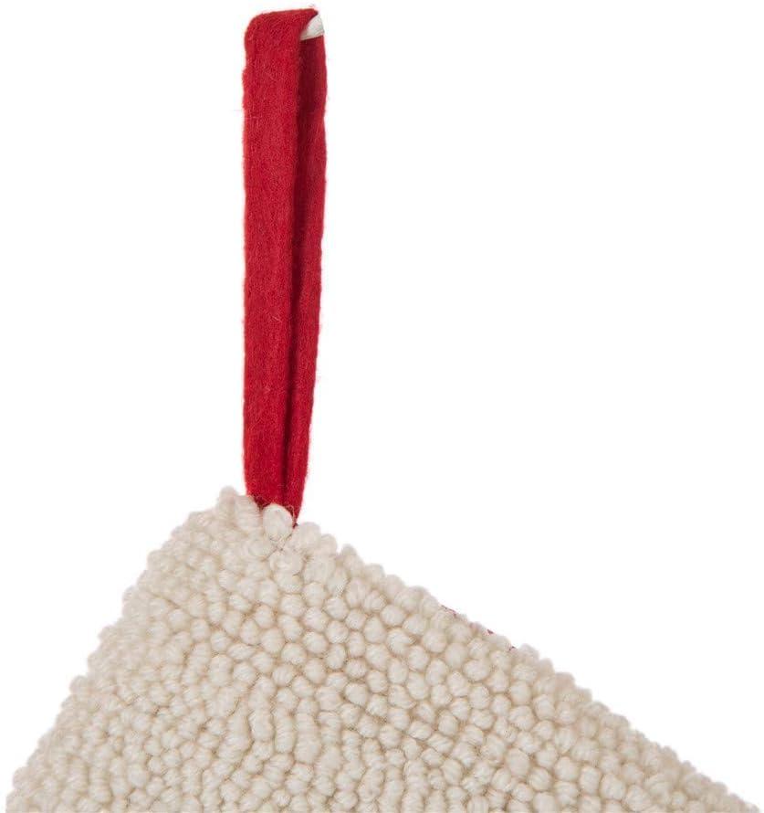 Red and Black Plaid Faux Fur Christmas Stocking