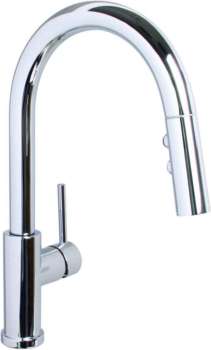 Speakman SB-1042 Neo Kitchen Faucet with Pull Down Sprayer, Polished Chrome