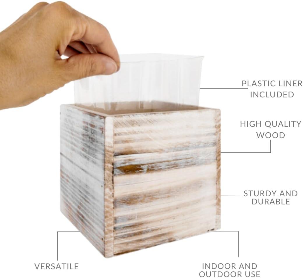 Union Rustic Gritton Wood Table Vase (Set of 6)