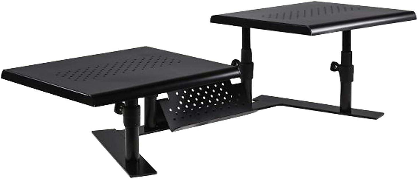 Allsop® Metal Art ErgoTwin Dual Monitor Stand in Black