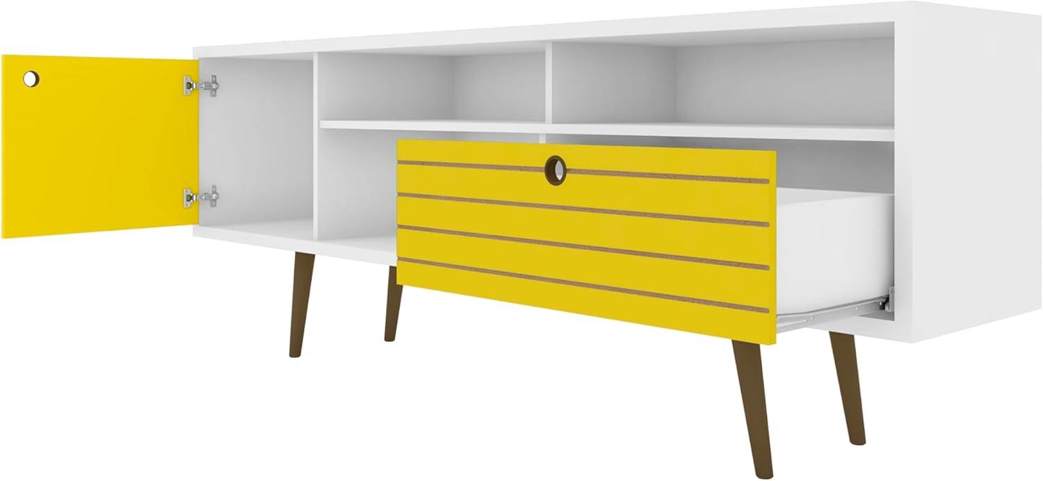 70.86" Mid Century - Modern TV Stand with 4 Shelving Spaces & 1 Drawer, (MHC-202AMC64)