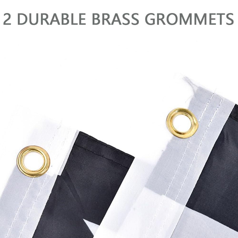 Thin Blue Line American Flags for Outside 3x5 US USA Police Flag Outdoor Vivid Color Fade Resistant Double Stitched Blue Line flag with Brass Grommets