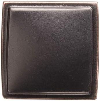 Oil Rubbed Bronze Square Cabinet Knob with Mounting Hardware