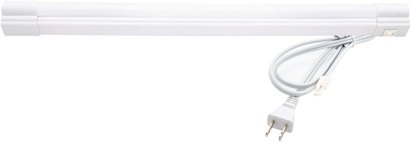 Maxxima 18 inch LED Under Cabinet Light 900 Lumens Warm White 3000K White On Off Switch Plug in Energy Star