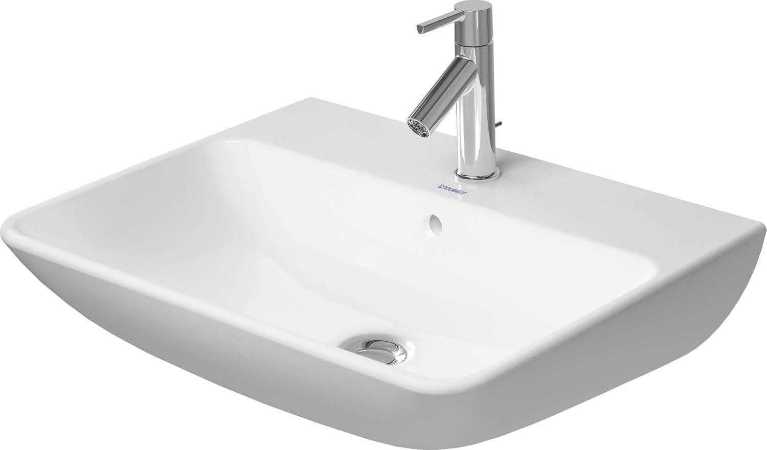 Me By Starck Ceramic 24" Wall Mount Bathroom Sink with Overflow