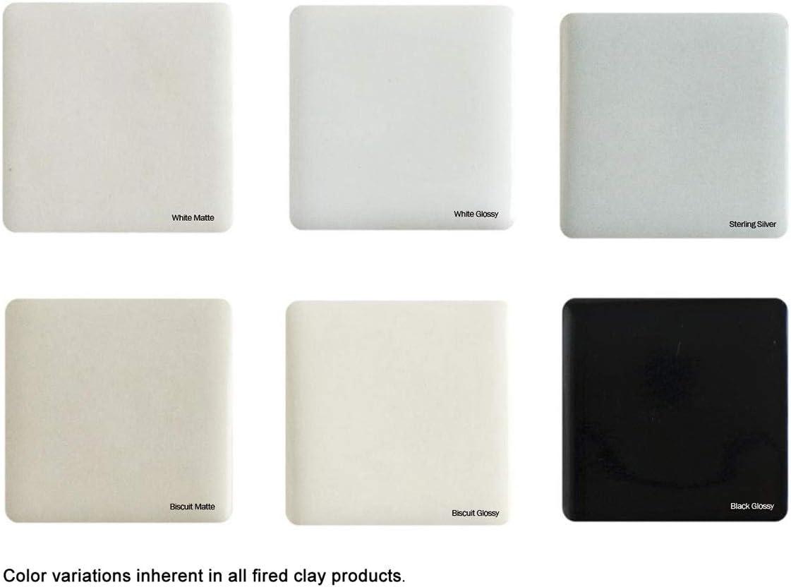 Porcelain Recess Niche Tissue Toilet Paper Holder - White Glossy - Approx 6"x6" - Bathroom Shower Premade