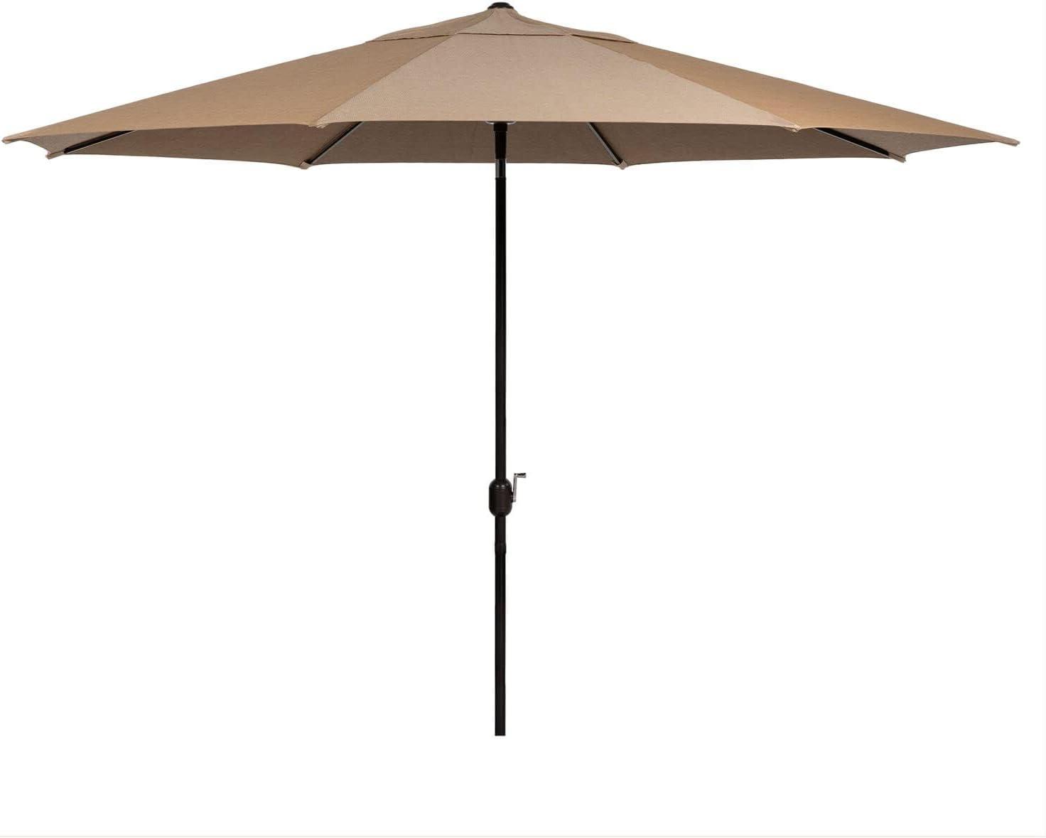 Hanover Montclair 11-Ft. Market Outdoor Umbrella in Tan