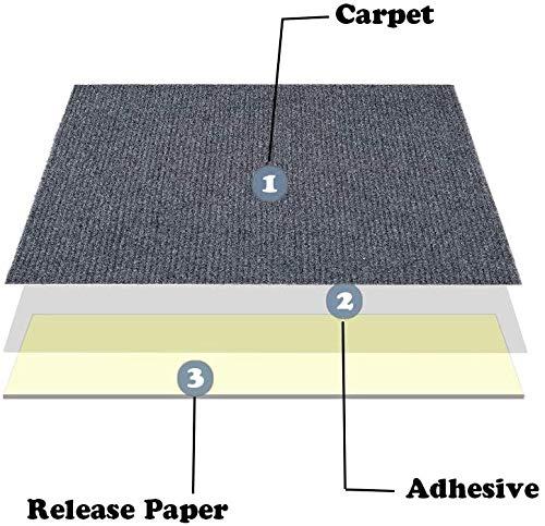 Achim Importing Co Nexus 12'' W x 12'' L Level Loop Adhesive, Peel & Stick Polyester Carpet Tile