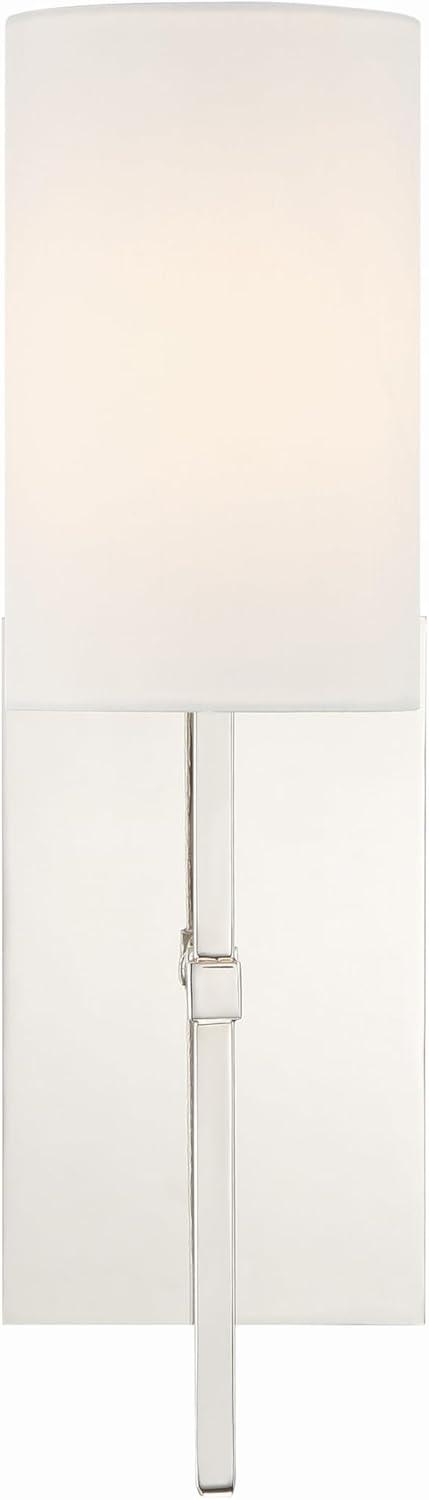 VER-241-PN-Crystorama Lighting-Veronica - One Light Wall Sconce-Polished Nickel Finish