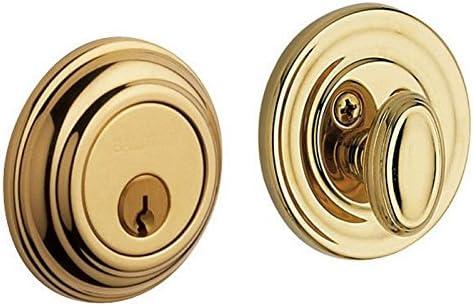 Polished Nickel Non-Lacquered Brass Universal Deadbolt