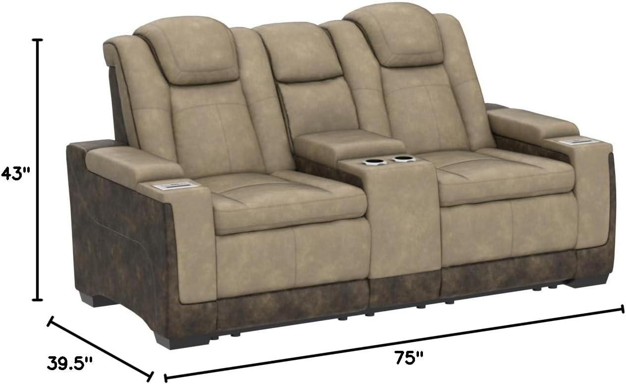 85'' Upholstered Power Reclining Loveseat