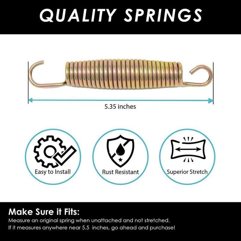 Universal Trampoline Springs 5.35 IN Outdoor Trampoline Spring with Spring Puller, Rust Resistant, Easy to Install