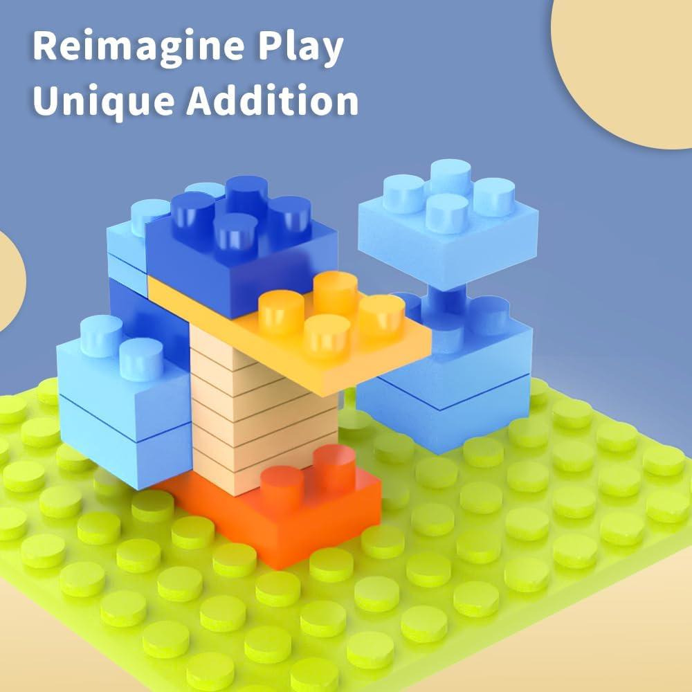 Fun Little Toys 1100 Pcs Building Bricks, 17 Colors & 147 Mixed Shapes, Compatible with Major Brands STEM Toy Set for Kids 3-12