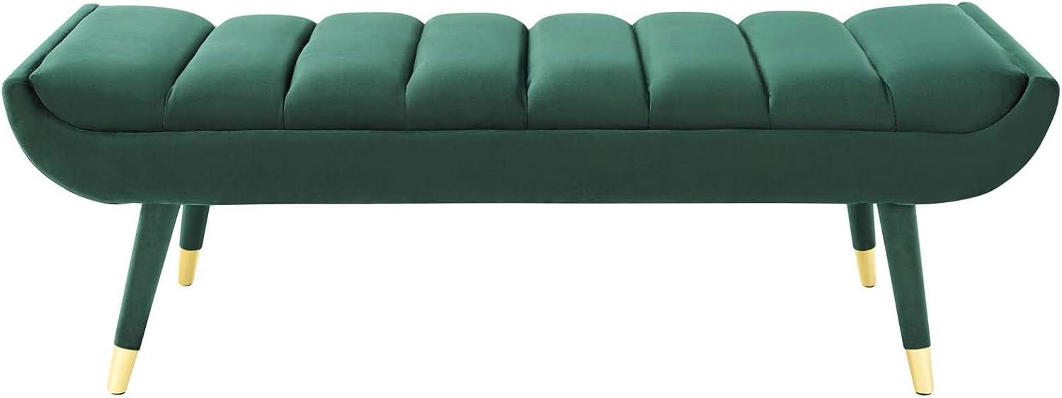 Silver Orchid Byron Tufted Velvet Accent Bench