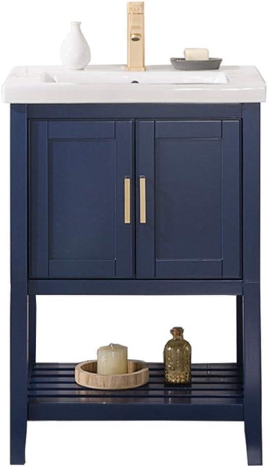 Furniture Indoor Home Decorative Bathroom, Washroom, Kitchen 24" Kd Blue Sink Vanity