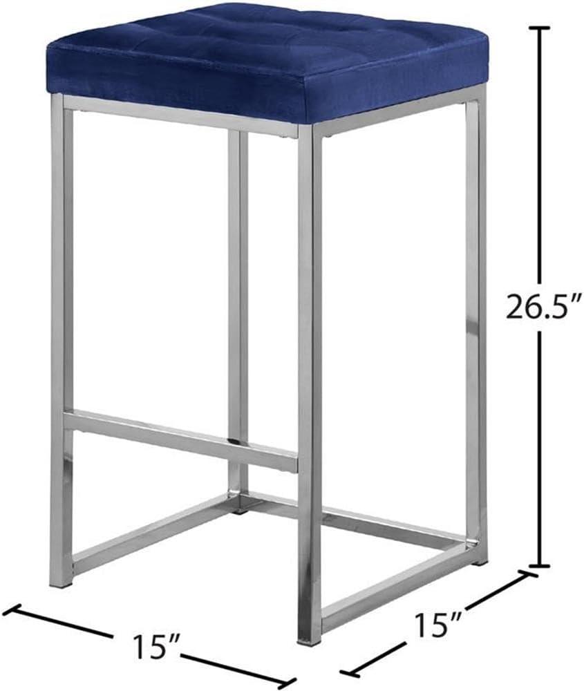 Derik Upholstered Stool with Metal Frame