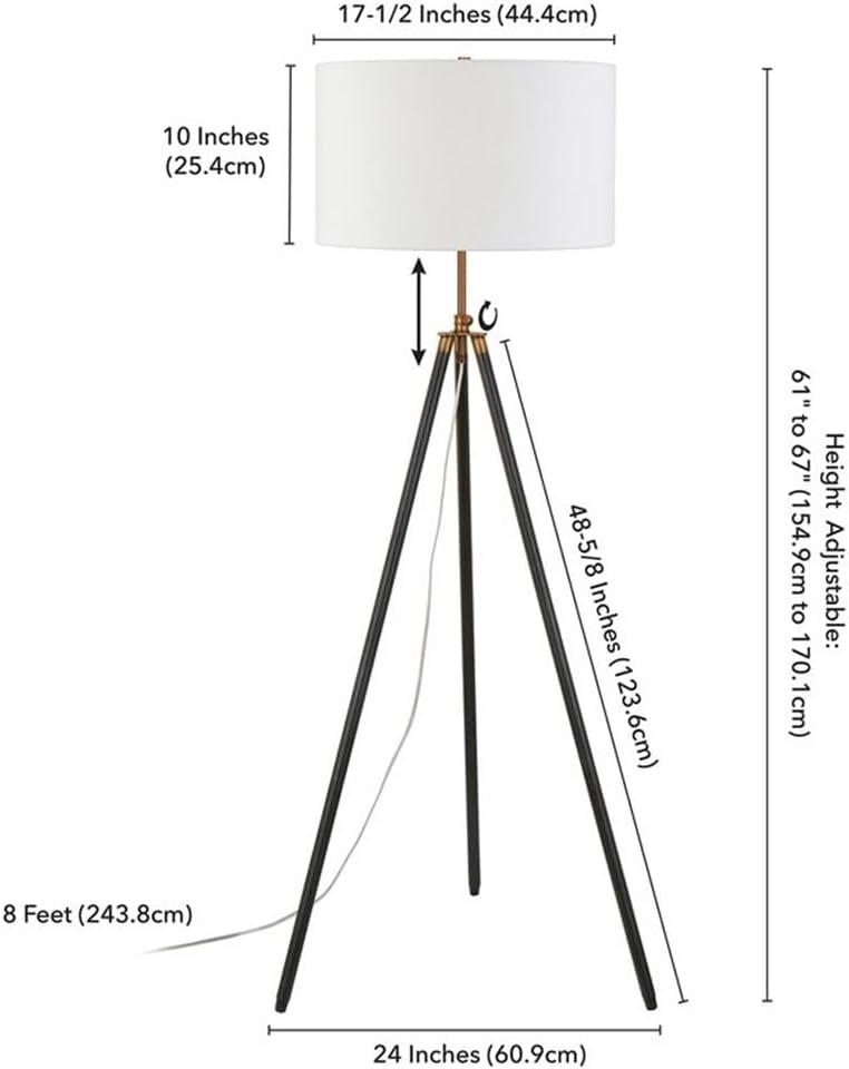 Evelyn&Zoe Minimalist Metal Floor Lamp