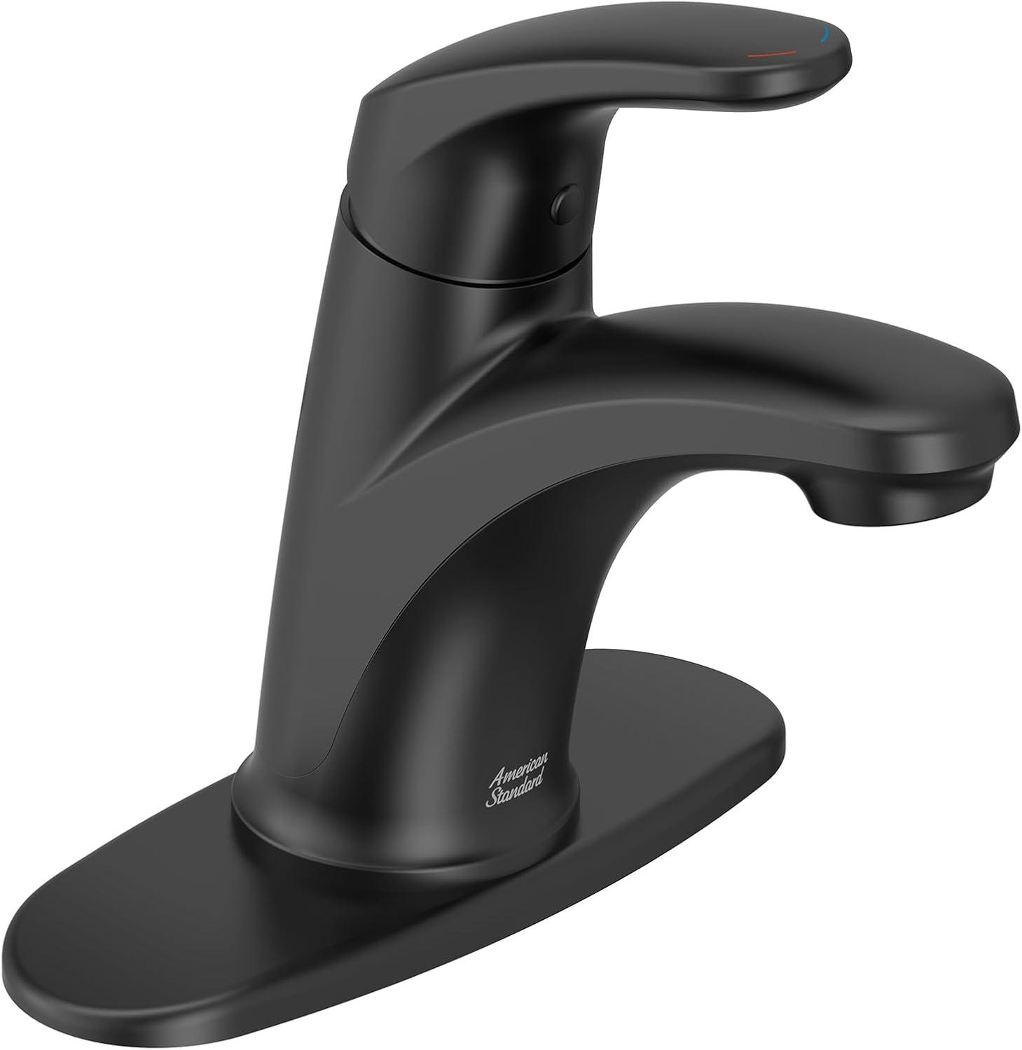 American Standard 7075.100 Colony Pro 1.2 GPM Single Hole Bathroom Faucet - Black