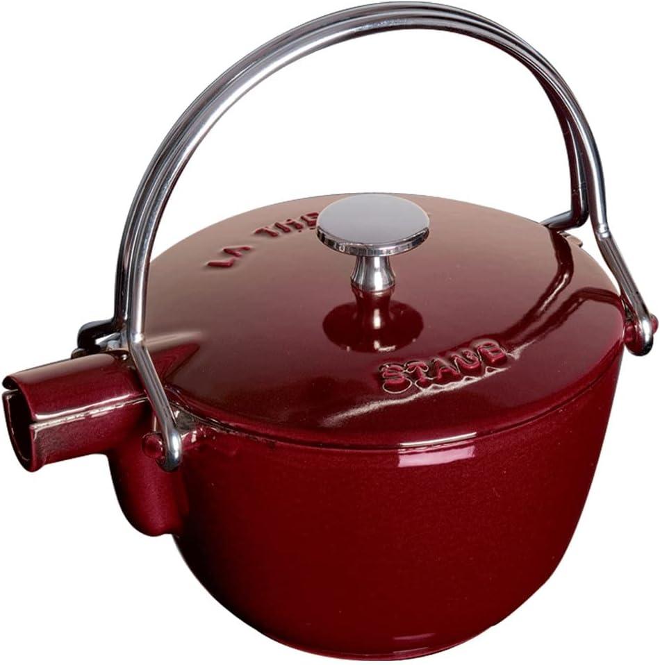 Staub Cast Iron 1-qt Round Tea Kettle