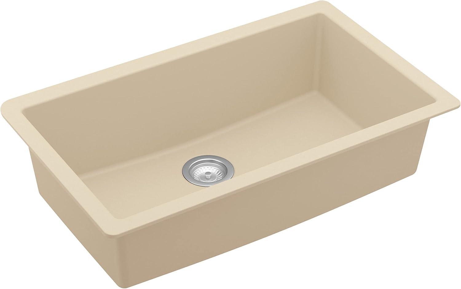 Karran Quartz 32-1/4'' X 19-1/4'' Large Single Bowl Undermount Kitchen Sink
