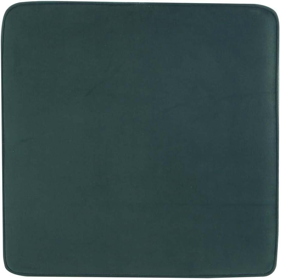 Manhattan Comfort Abigail Velvet Upholstered Ottoman