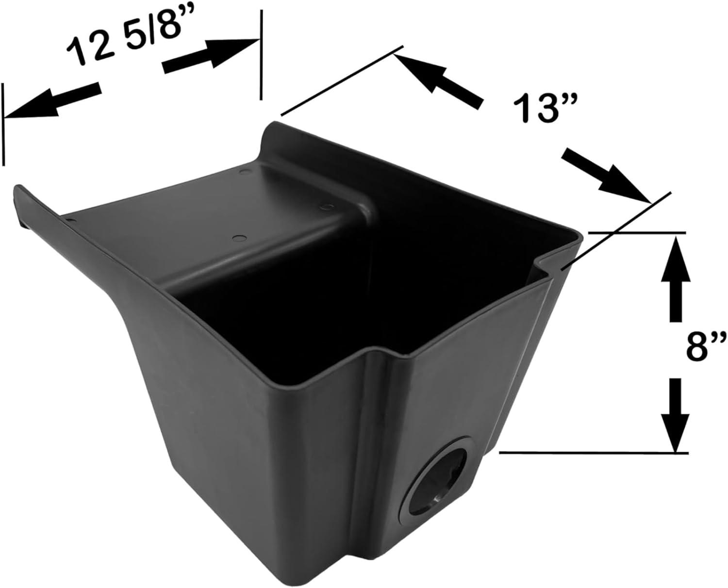 Black Plastic Garden Pond Waterfall Kit with 11" Spillway