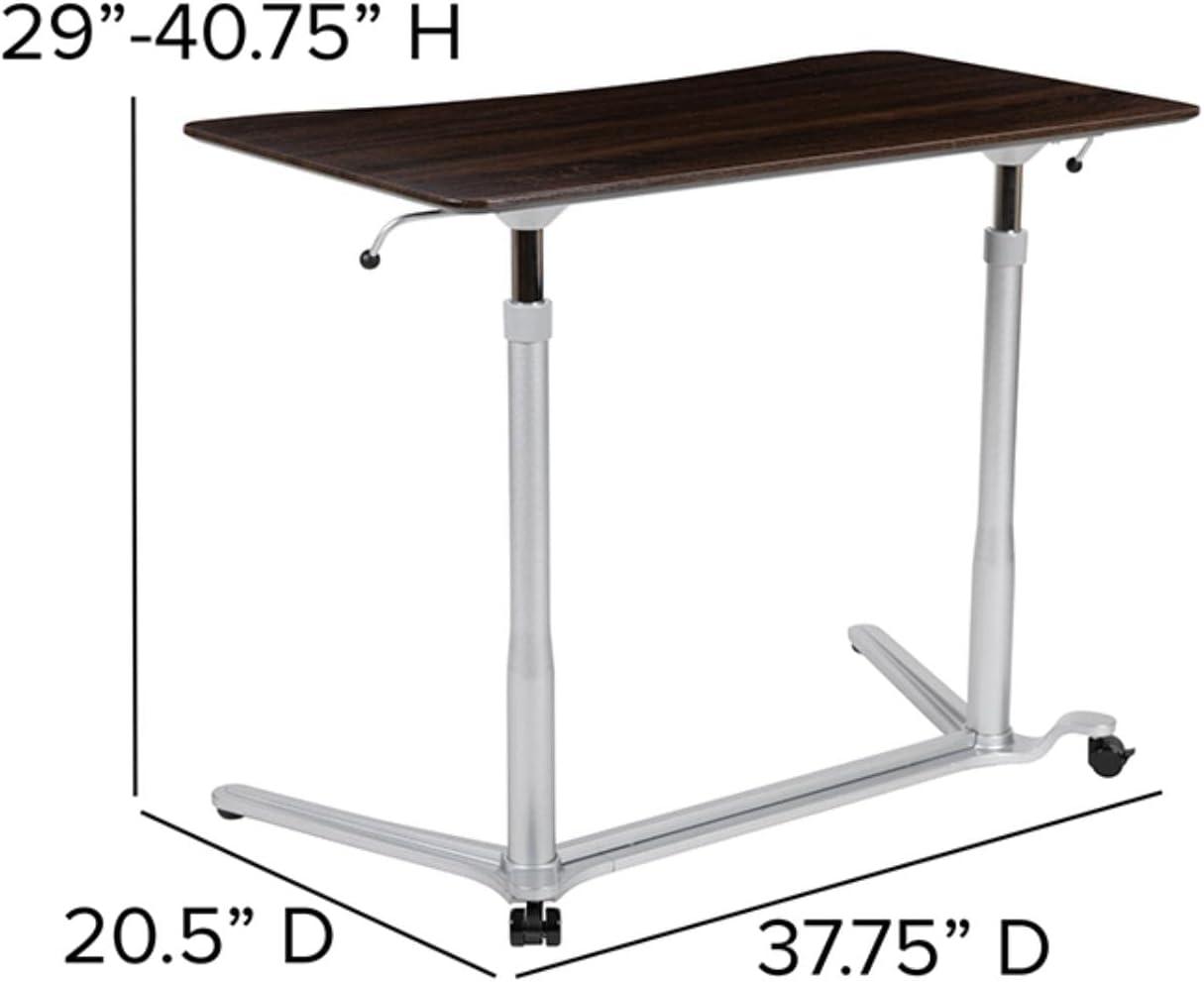 Flash Furniture Sit-Down, Stand-Up Ergonomic Computer Desk - Standing Desk