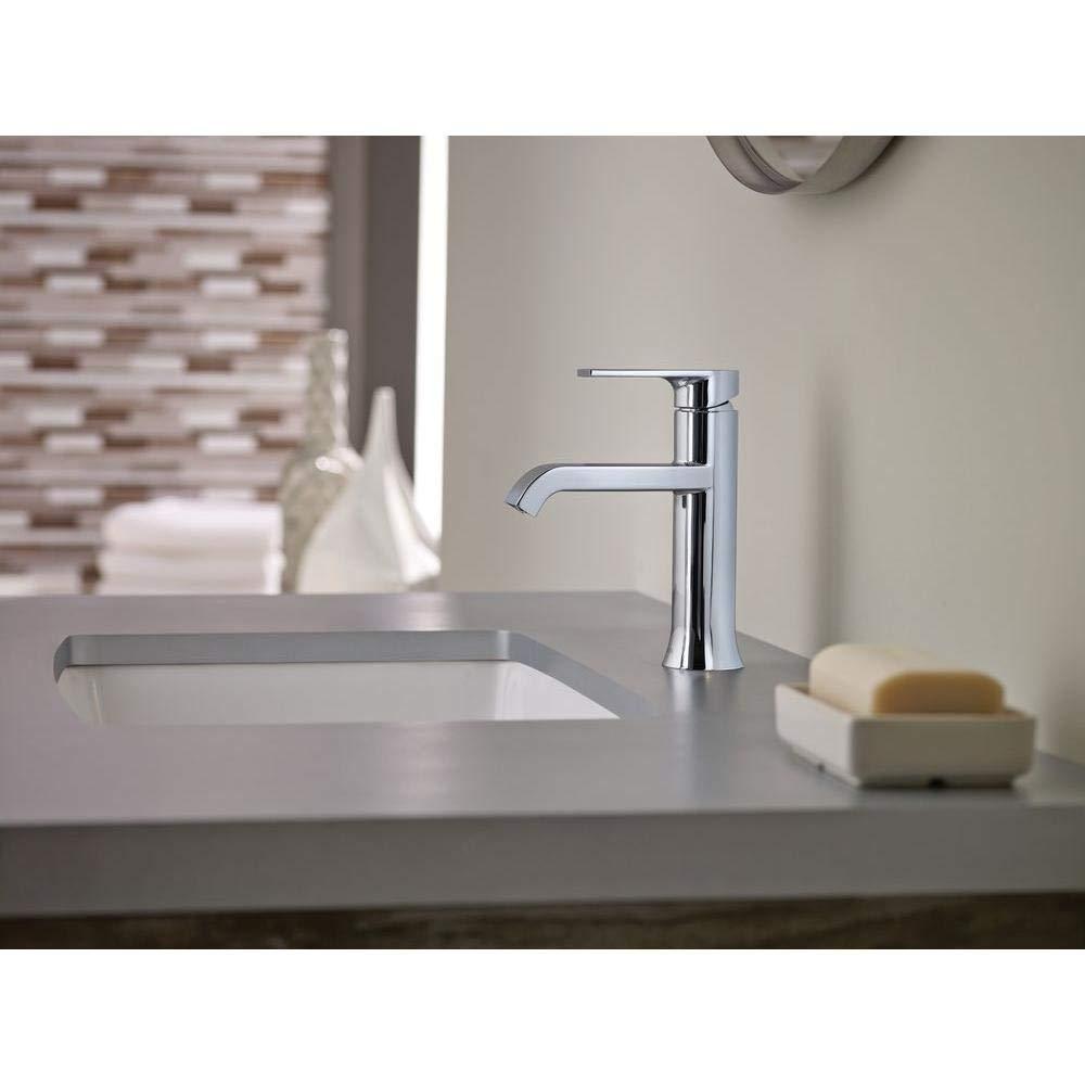 Moen WS84760 Genta Chrome One-Handle Bathroom Faucet