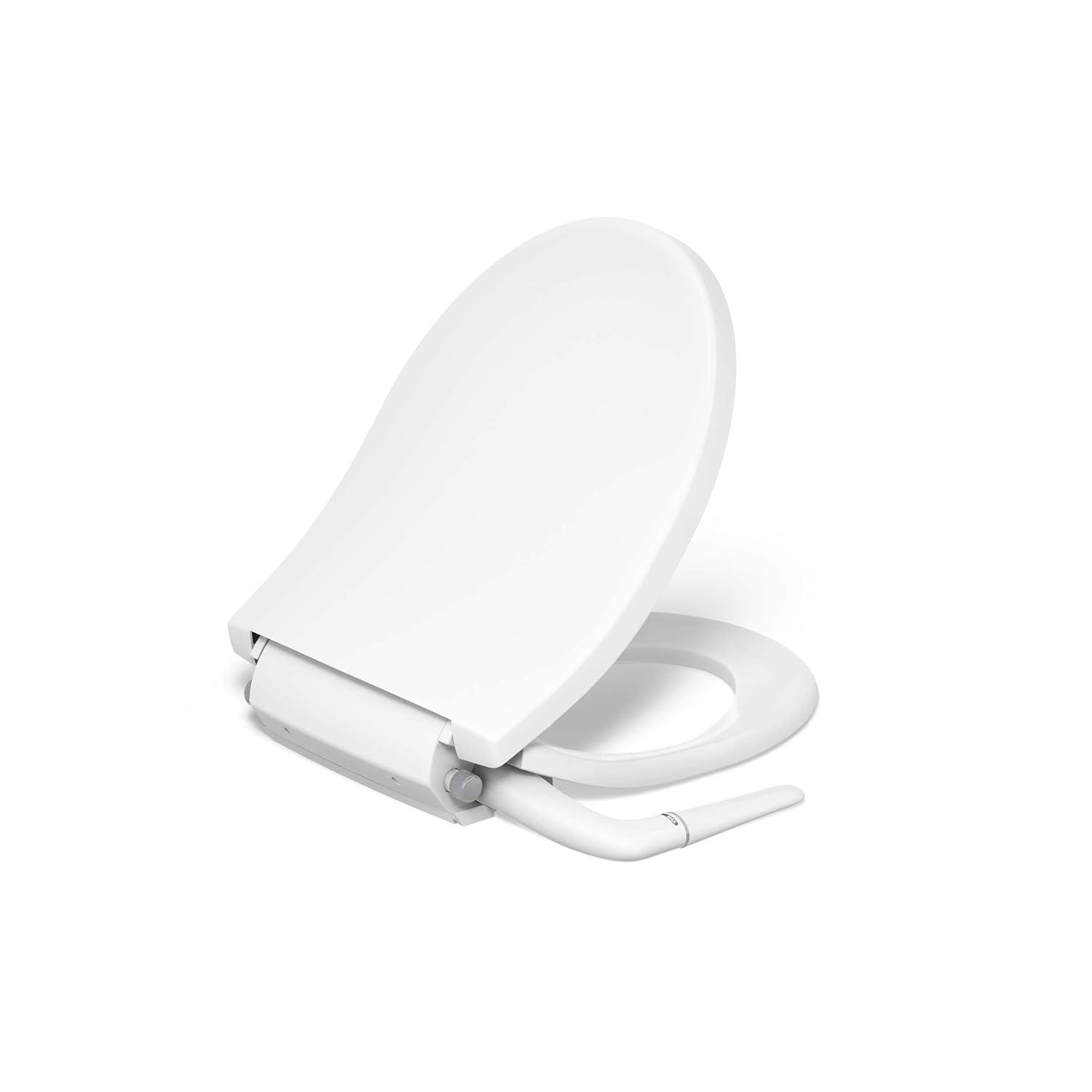 PureWash M250 Round Bidet Toliet Seat, Manual Non-Electric Bidets for Existing Toilets