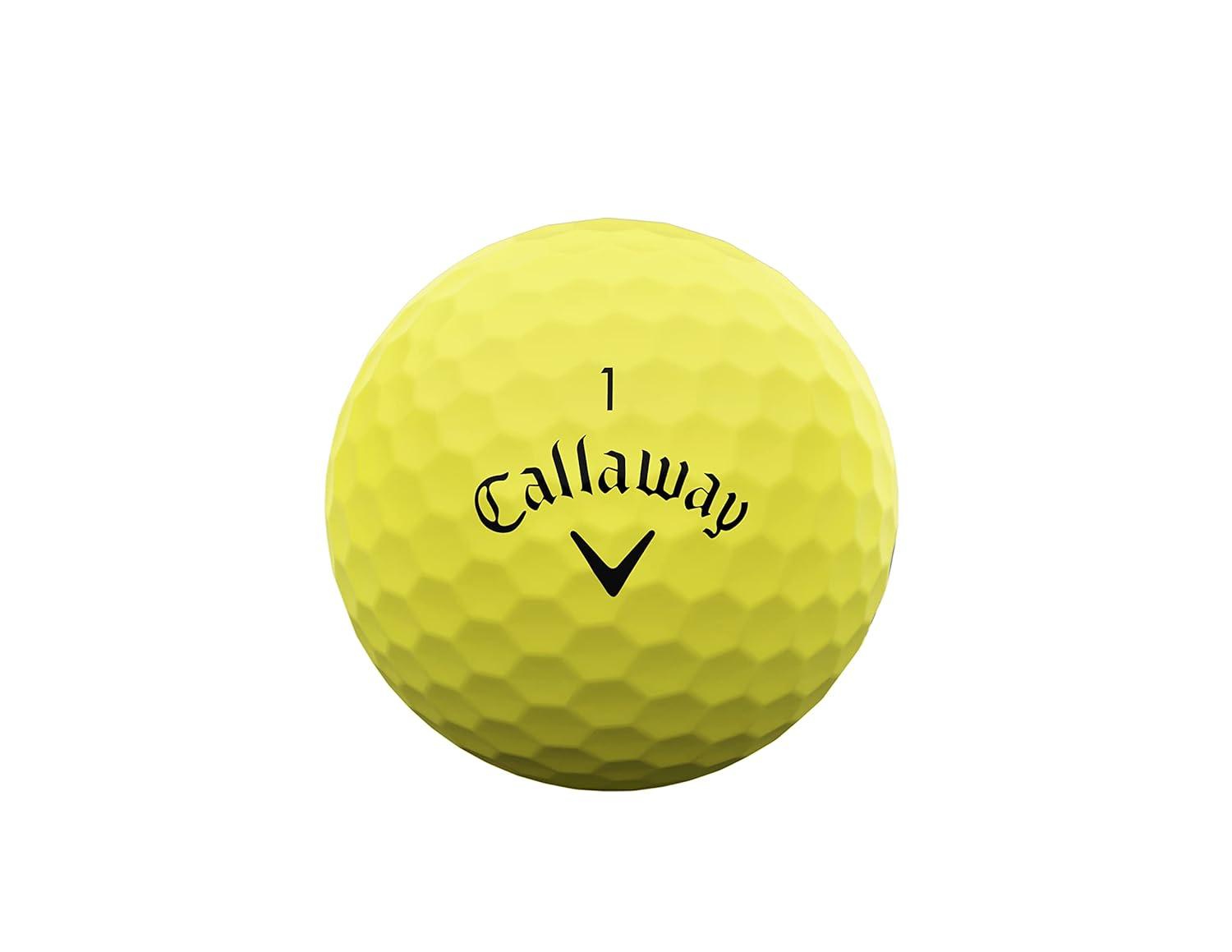 Callaway Supersoft Golf Balls 12pk - Yellow: Rubber Core, Ionomer Shell