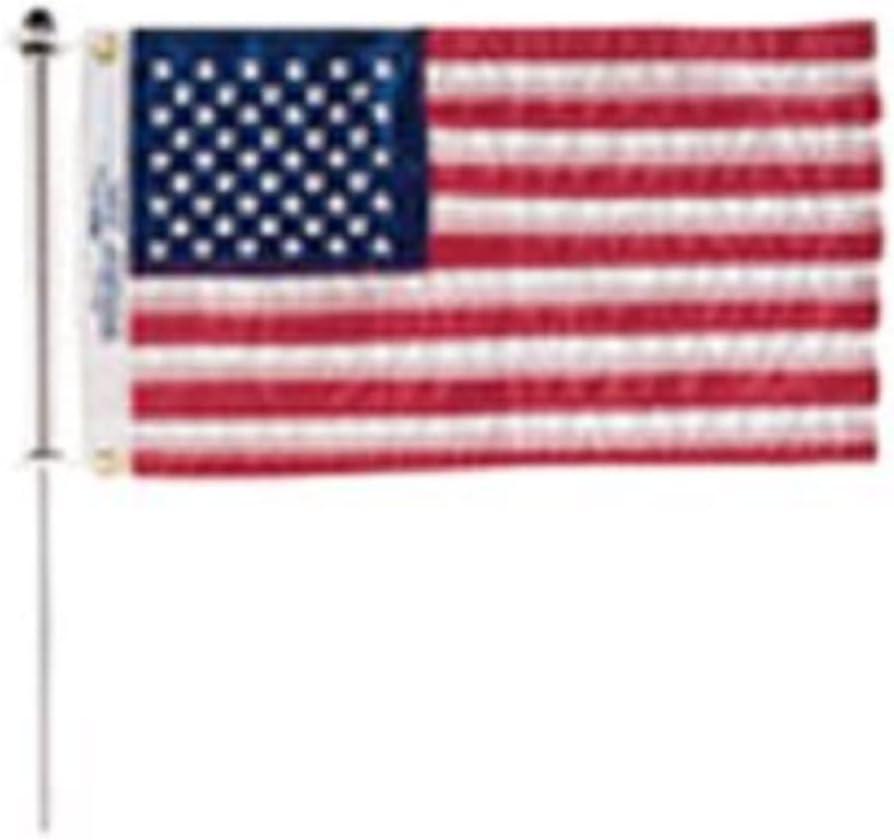 36" Aluminum Flag Pole with Nylon Charlevoix Clips