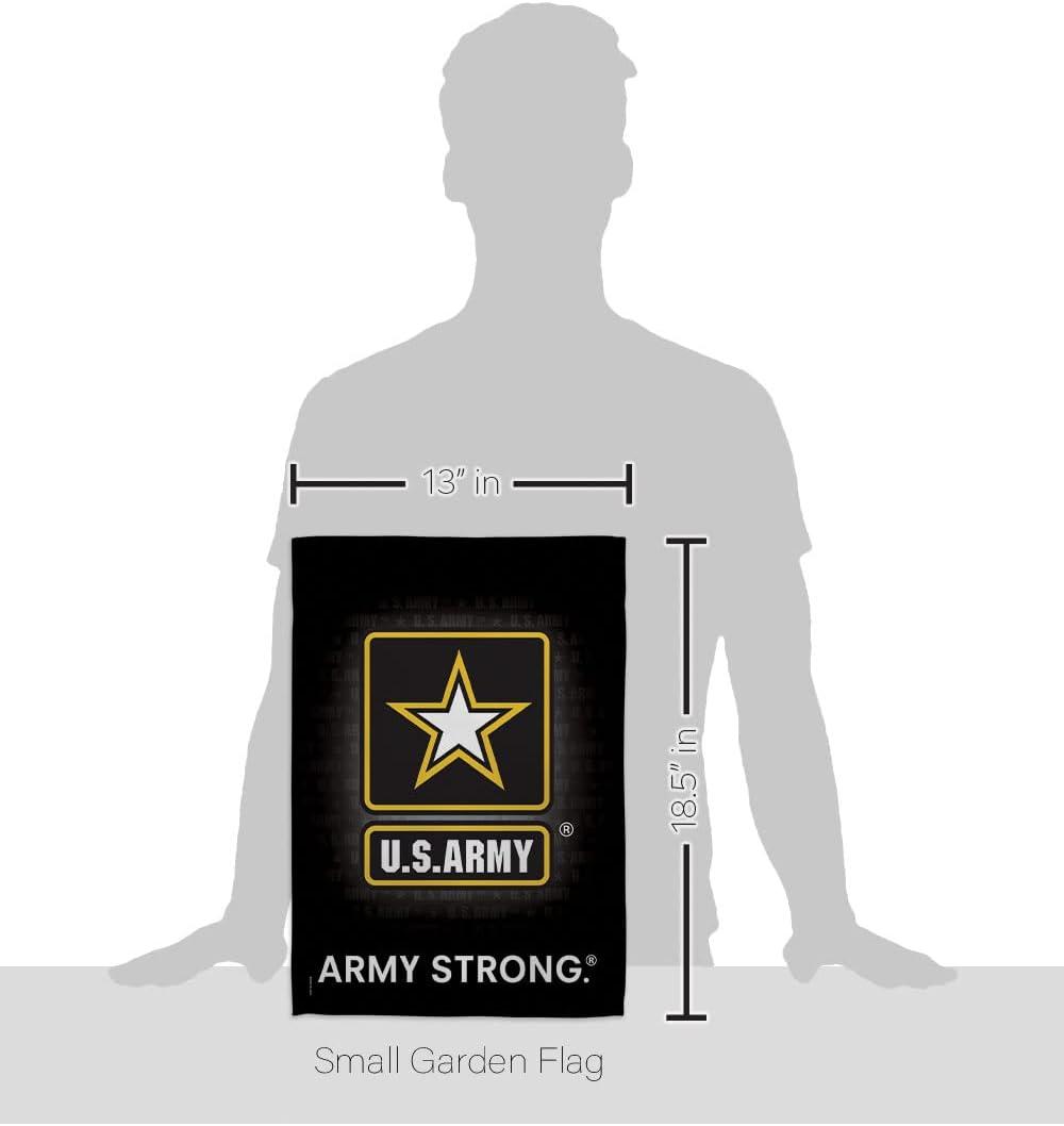 Breeze Decor 58061 Military U.S. Army 2-Sided Impression Garden Flag - 13 x 18.5 in.