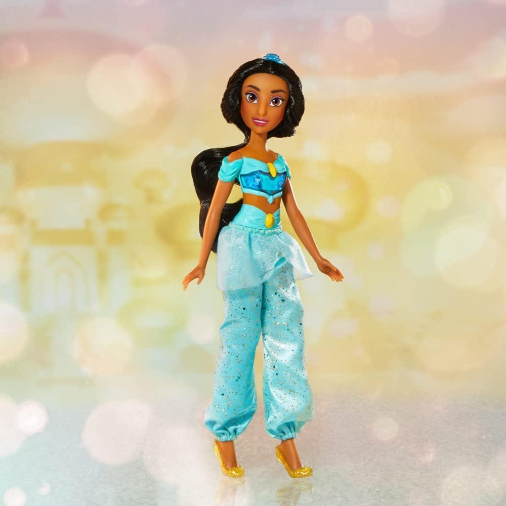 Disney Princess Royal Shimmer Jasmine Doll, Fashion Doll with Skirt and Accessories, Toy for Kids Ages 3 and Up