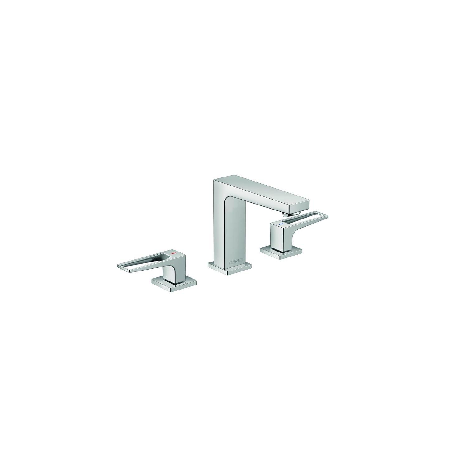 Metropol Low Flow Water Saving Widespread Bathroom Faucet with Drain Assembly