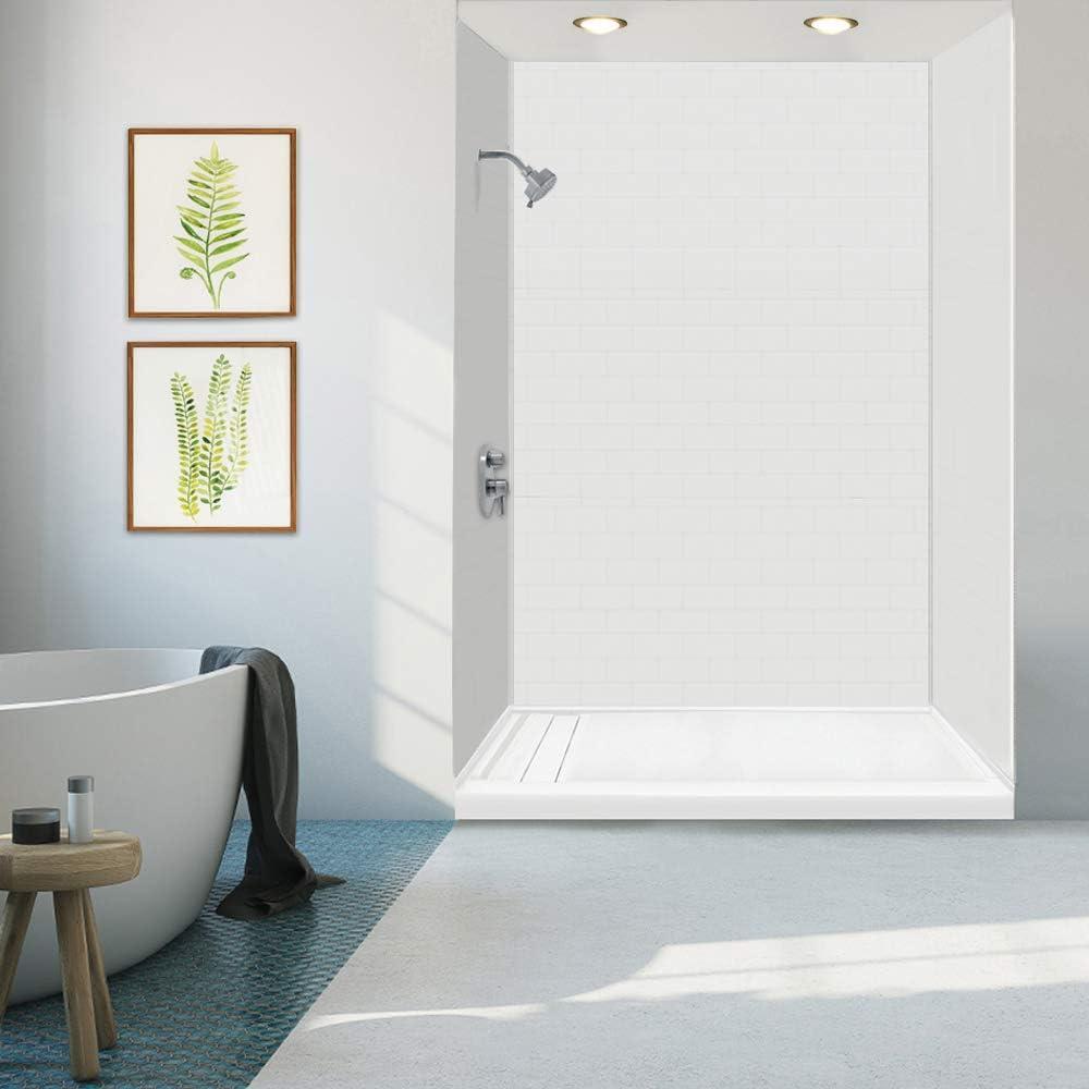 Transolid FLU6032L-31 60'' W 32'' D Rectangular Single Shower Base