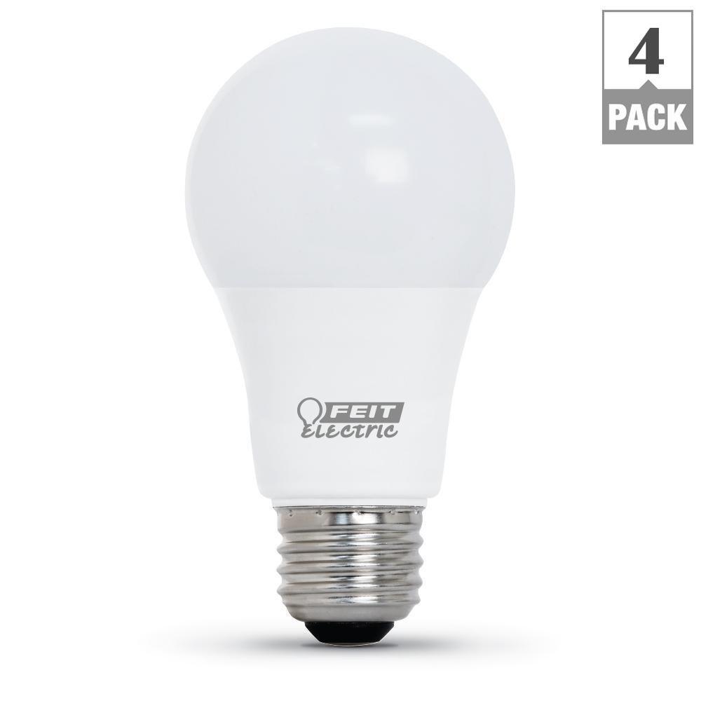 FEIT ELECTRIC OM60DM/927CA/4 60W A19 27K LED BULB,Soft White (2700K)