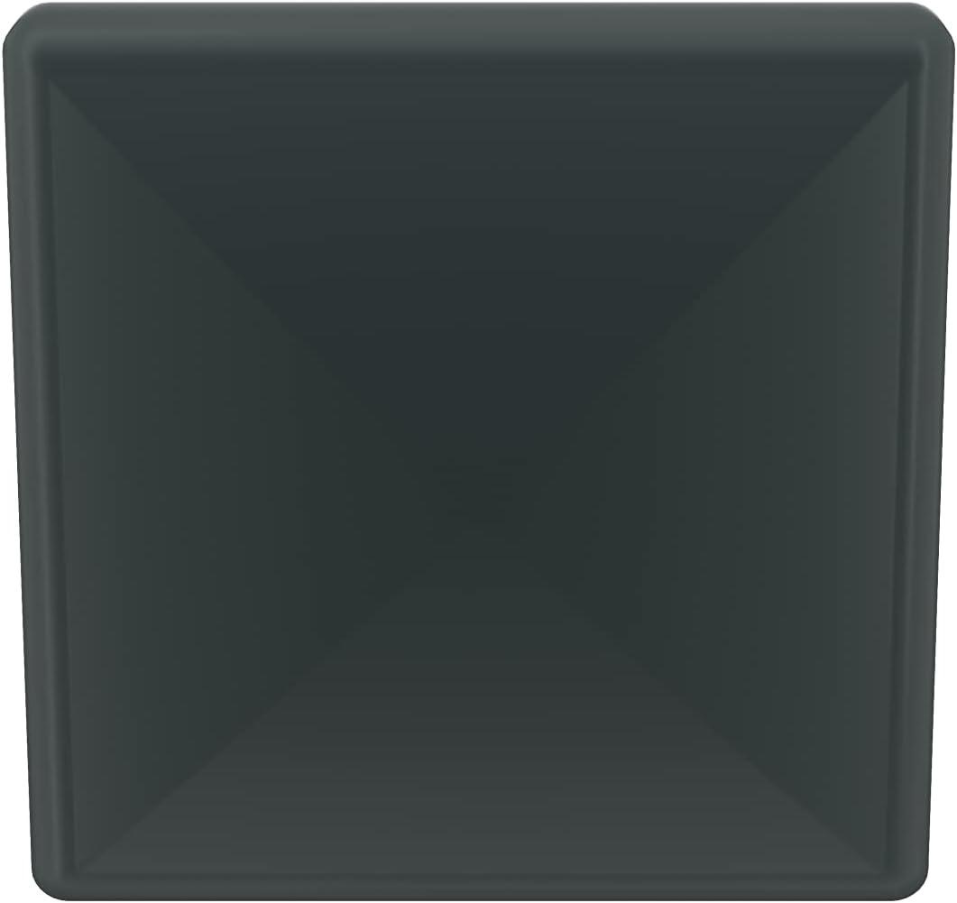 Matte Black Geometric Square Cabinet Knob 1-1/8 inch