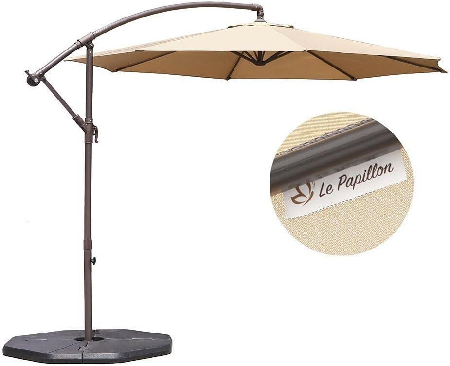 10ft Nude Steel Octagon Cantilever Side Post Umbrella