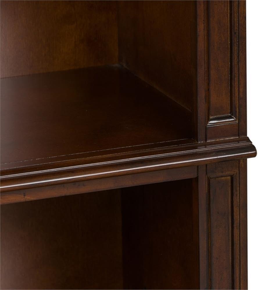 Brayton Manor Dark Brown 76" Traditional Open Bookcase