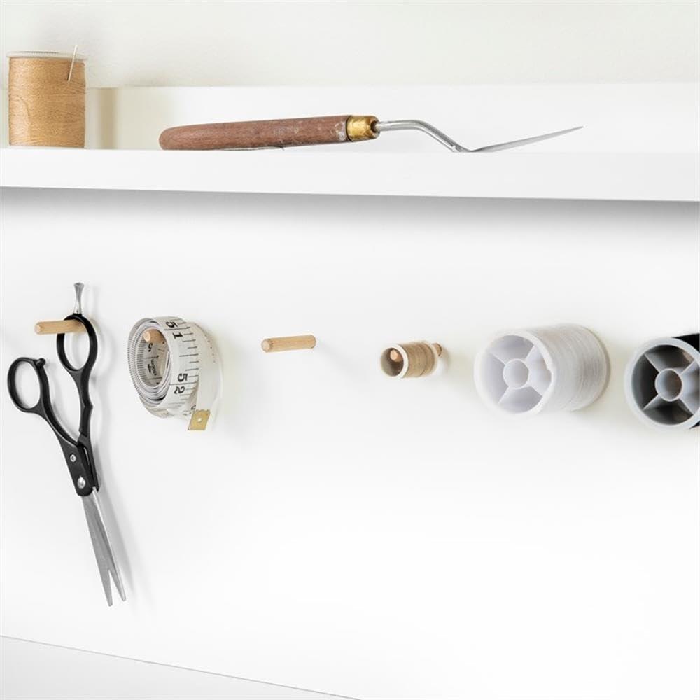 Crea Craft Table with Hutch Pure White