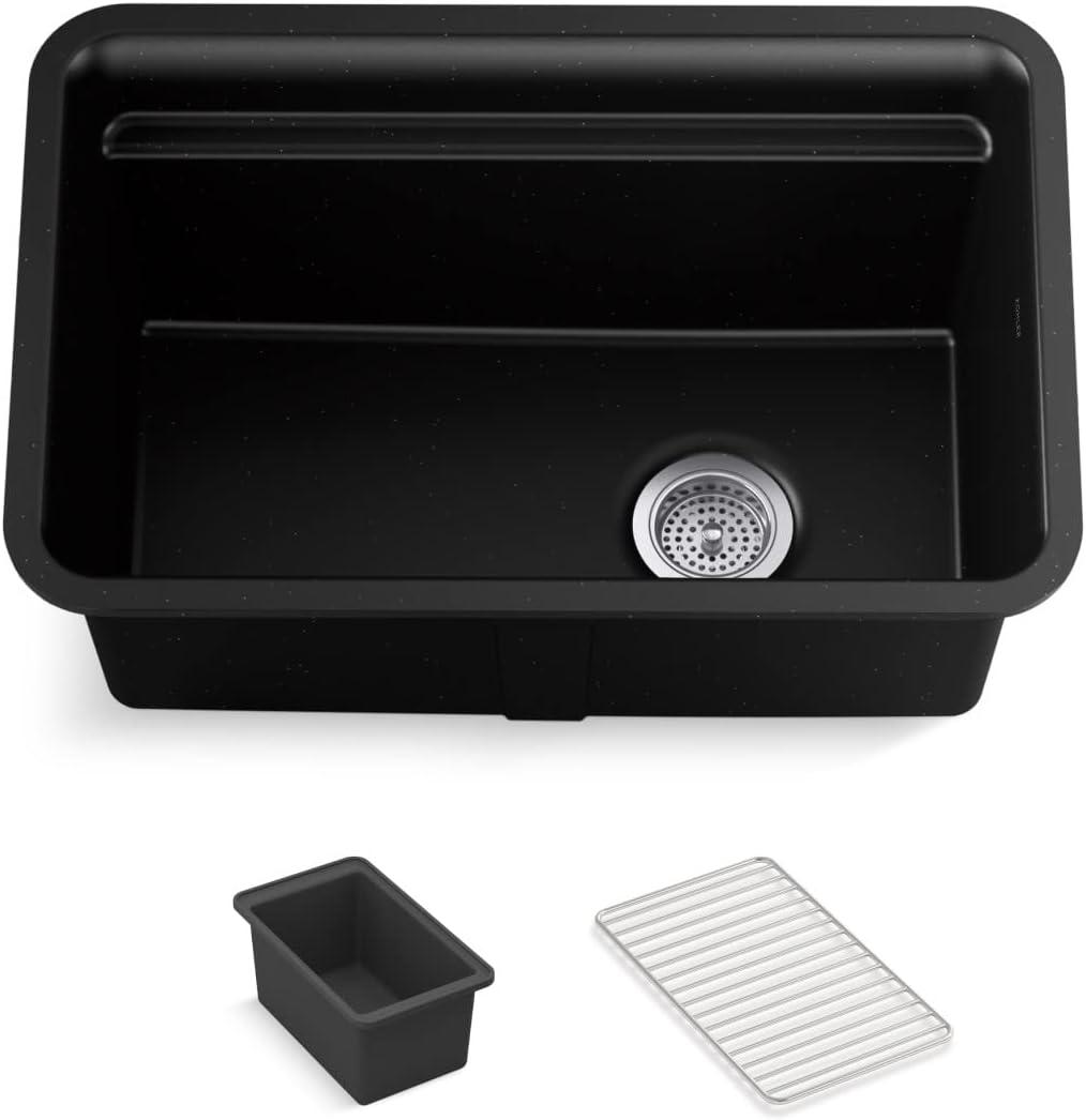 Cairn 27-1/2 in. X 18-5/16 in. X 12-5/8 in. Undermount Utility Sink