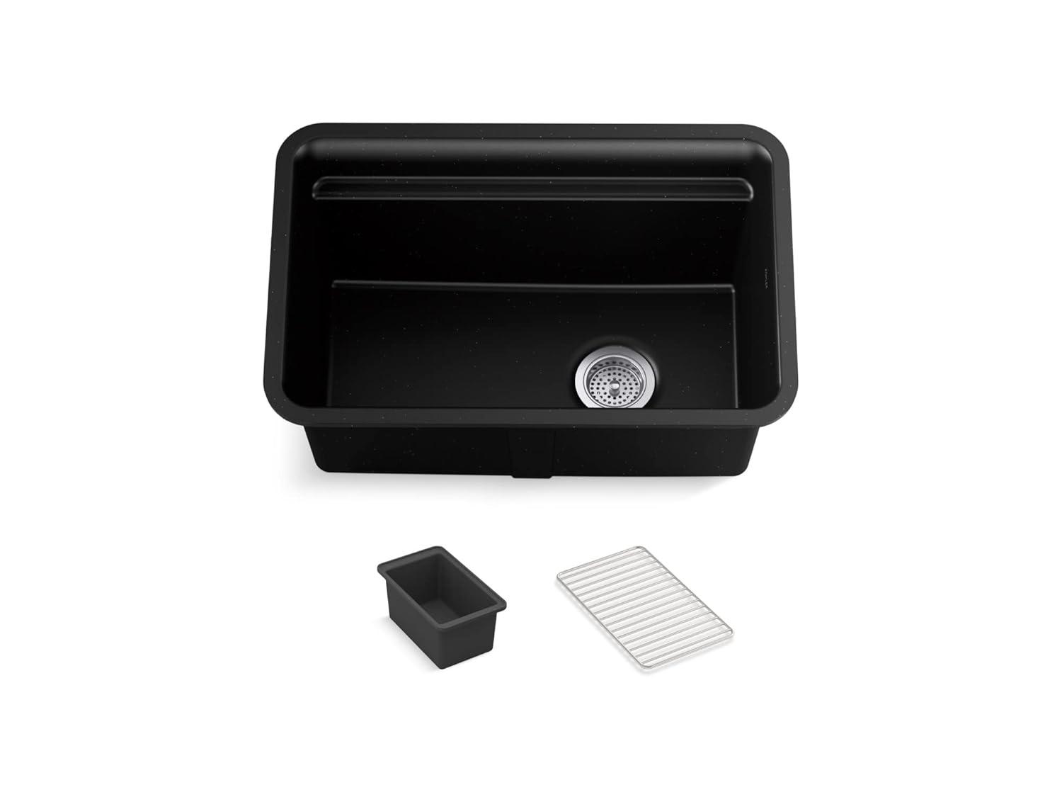 Cairn 27-1/2 in. X 18-5/16 in. X 12-5/8 in. Undermount Utility Sink