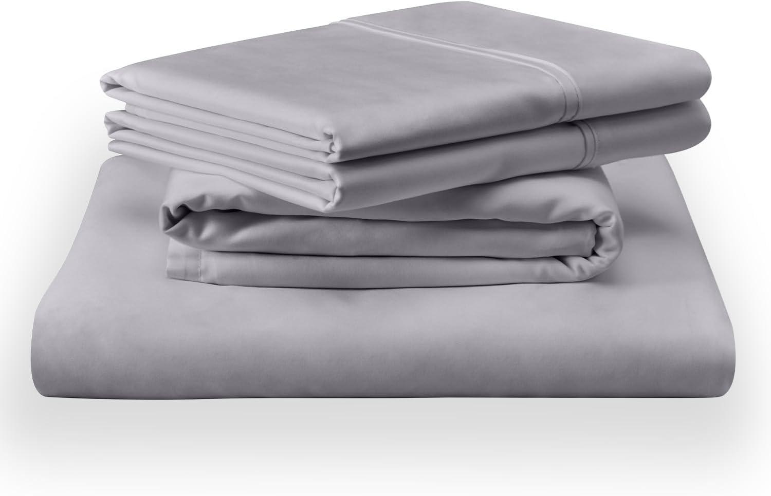 Tempur-Pedic Tempur-Classic Cotton Sheet Set Cool Gray, Twin, Adult