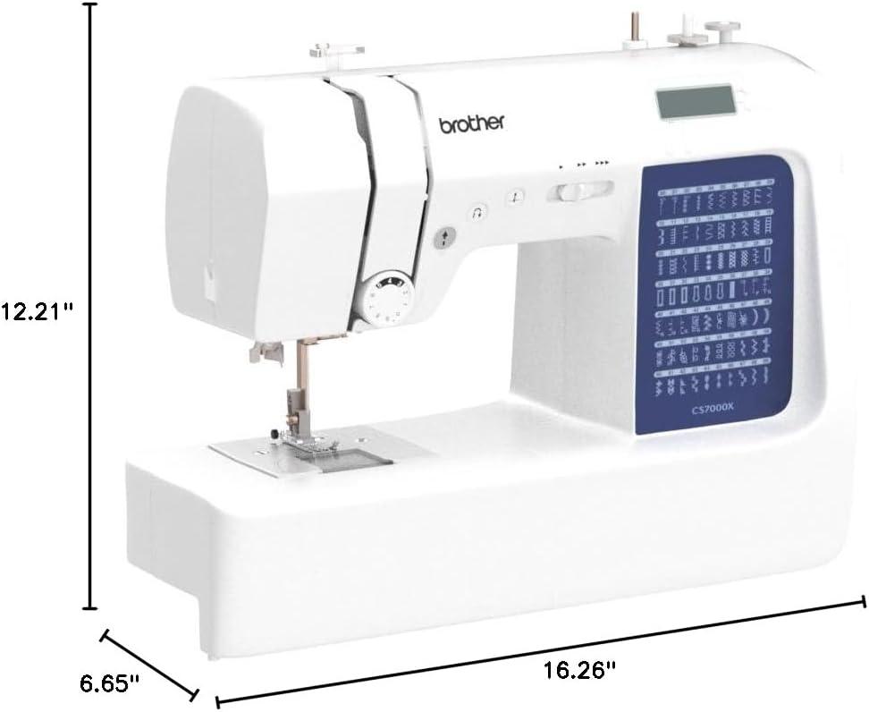 Brother CS7000X Durable Metal Frame Computerized Sewing Machine with Wide Table for Quilting