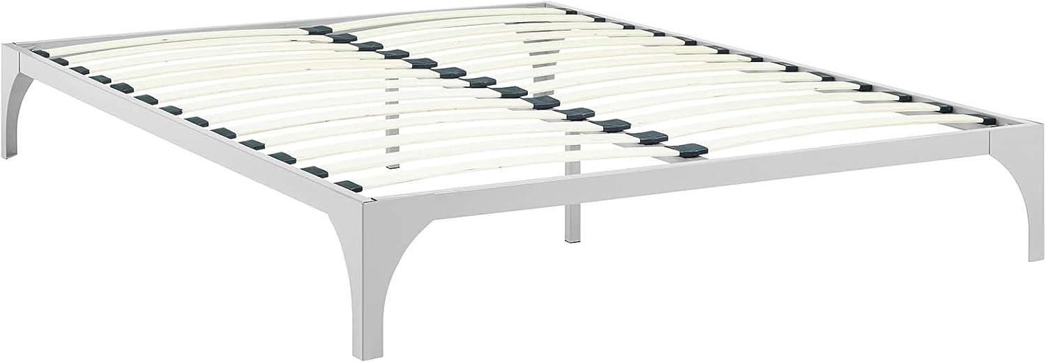 Modway Ollie King Bed Frame in Silver